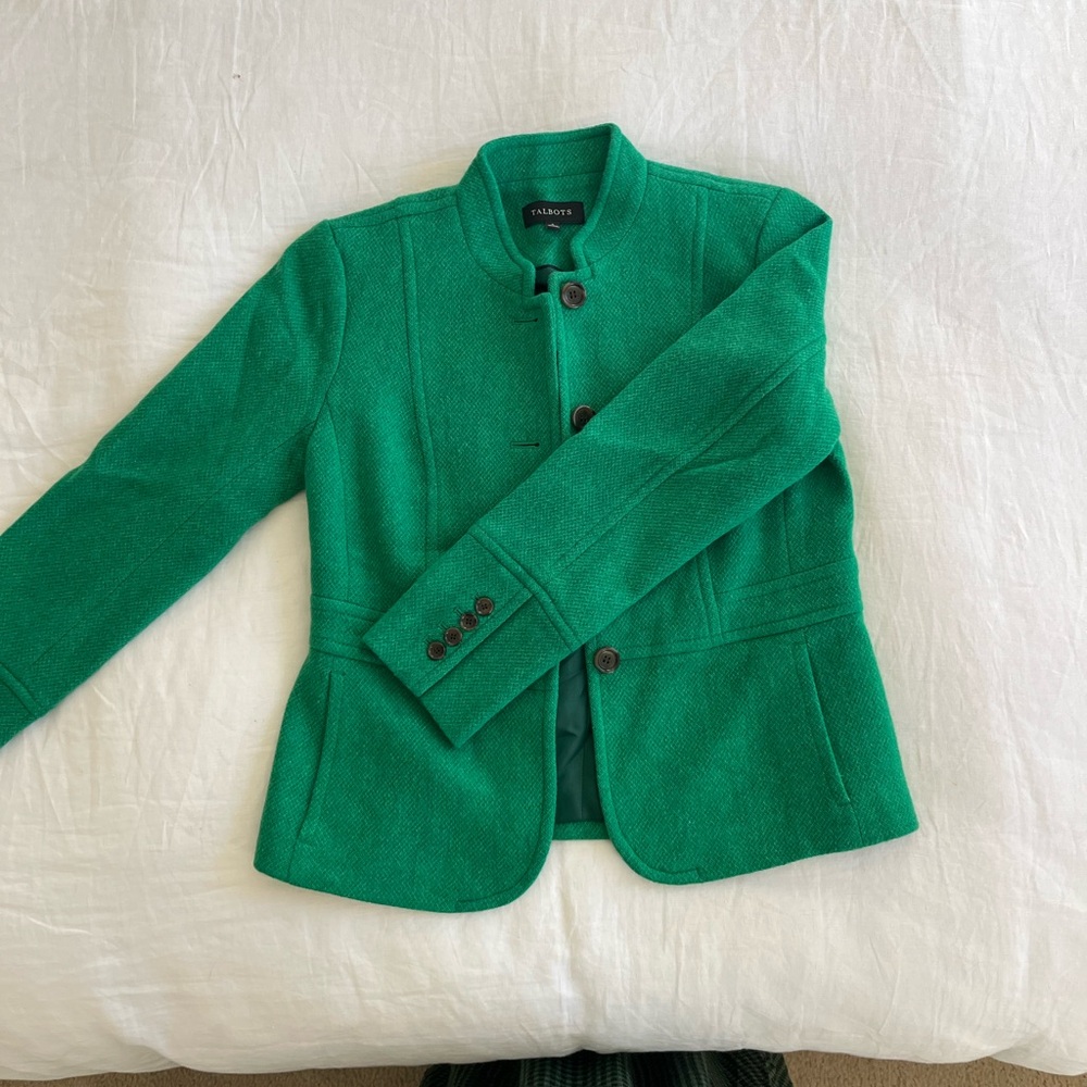 Talbots Green Women's Blazer - Picture 5 of 13